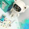 Aff25b205c4bf45328865a0a1f2ed5ef3K.webp Projetor Galáxia Astronauta com Bluetooth Luz Colorida Da Noite Quarto Com Adesivos E Som