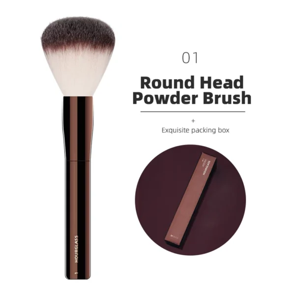 S2854b55a29de4c1fb5f1e6e9f8f1ebd51-2.webp Pincel de Maquiagem Hourglass Todos os Tipos Sombra Base Corretivo Pó Bronzeador Blush Delineador Pincéis Profissionais Retráteis