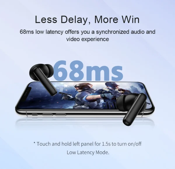 S3db532f947434f1ca429fbff24c5d891z.webp Fone de Ouvido Sem Fio QCY T13 ANC Bluetooth 5.3 TWS Cancelamento de Ruído ANC Fones de Ouvido 4 Microfones ENC Headset Intra-auricular Earbuds Handsfree