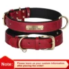 S52ed09a79aa44354b76550dd2f862b72Z.webp Coleira Personalizada para Cães em Couro PU com Gravação Grátis – Coleira com Placa de Identificação (Nome e Telefone) para Cães de Pequeno, Médio e Grande Porte