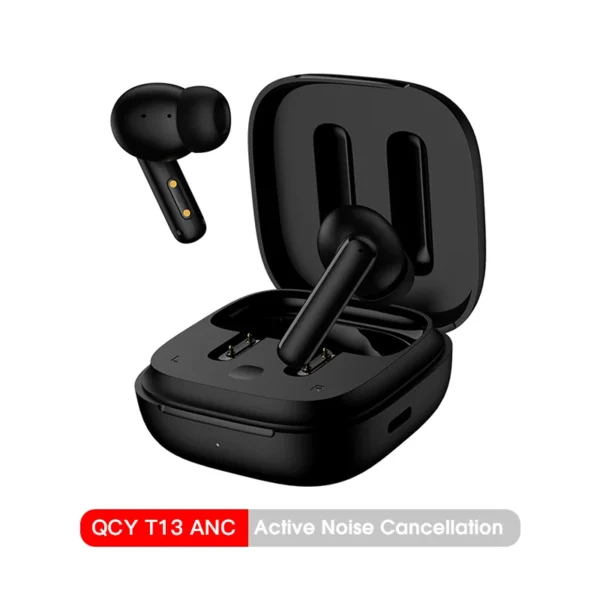S56f3a3e0094a44938373415653e837f1Z.webp Fone de Ouvido Sem Fio QCY T13 ANC Bluetooth 5.3 TWS Cancelamento de Ruído ANC Fones de Ouvido 4 Microfones ENC Headset Intra-auricular Earbuds Handsfree