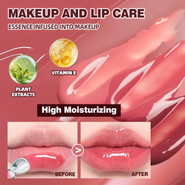 S81c7a6d36c7b4b1e9e41f85eedc5f9e5S.webp Gloss Labial Pérola Espelhado Batom Hidratante de Longa Duração Brilho Glitter Lip Glaze Não Gruda Jelly Pout Lip Tint Maquiagem QIBEST