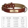 S86b1fb27ba6749358726a80f613e533ae.webp Coleira Personalizada para Cães em Couro PU com Gravação Grátis – Coleira com Placa de Identificação (Nome e Telefone) para Cães de Pequeno, Médio e Grande Porte