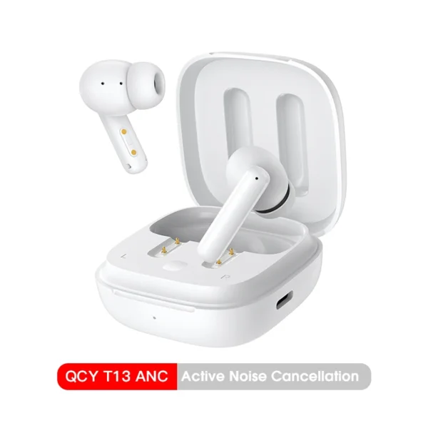 S90d9b0dc28f74f839b7869018d556143s.webp Fone de Ouvido Sem Fio QCY T13 ANC Bluetooth 5.3 TWS Cancelamento de Ruído ANC Fones de Ouvido 4 Microfones ENC Headset Intra-auricular Earbuds Handsfree