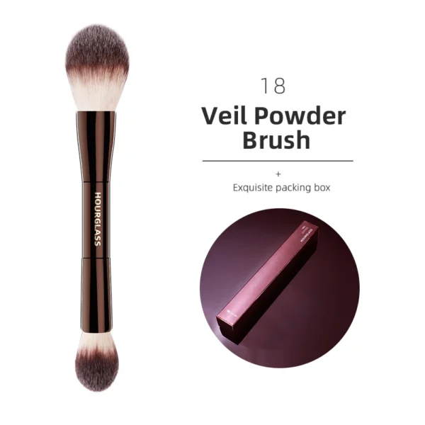 S91308506da9b4a70907c2e8d0c221769k-2.webp Pincel de Maquiagem Hourglass Todos os Tipos Sombra Base Corretivo Pó Bronzeador Blush Delineador Pincéis Profissionais Retráteis