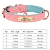 S9845ab1ae52942a6b6b959ebf83d52f3n.webp Coleira Personalizada para Cães em Couro PU com Gravação Grátis – Coleira com Placa de Identificação (Nome e Telefone) para Cães de Pequeno, Médio e Grande Porte