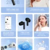 S9ca4634e188548558be6493759037bc21.webp Fone de Ouvido Sem Fio QCY T13 ANC Bluetooth 5.3 TWS Cancelamento de Ruído ANC Fones de Ouvido 4 Microfones ENC Headset Intra-auricular Earbuds Handsfree