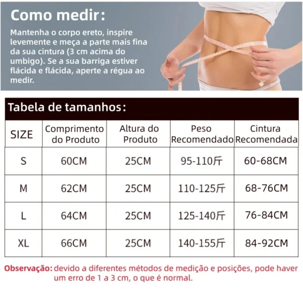 Sa18d2272c9d54907838ec819d535a449n.webp Cinto Elástico Feminino Modelador Redutor de Cintura Fitness Feminino Tecido Abdominal Elástico