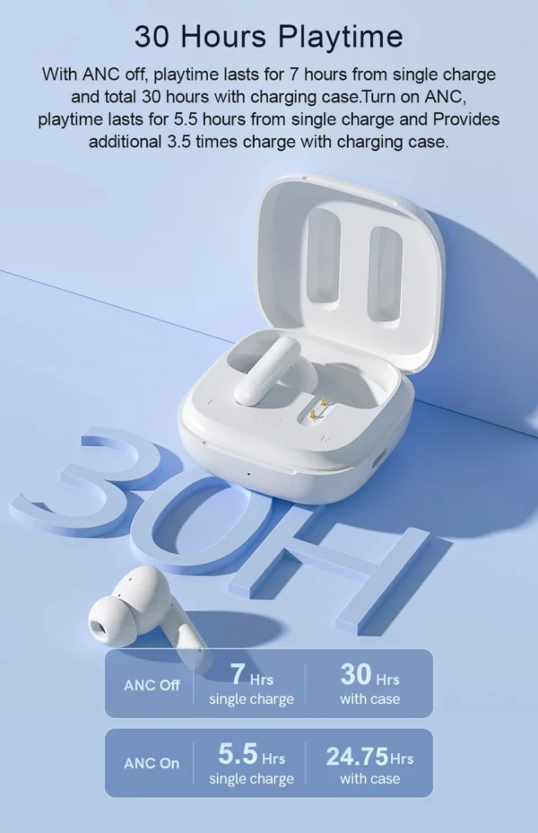 Sb5513b08dae44bf0bdc6ecc63e944ad6b.webp Fone de Ouvido Sem Fio QCY T13 ANC Bluetooth 5.3 TWS Cancelamento de Ruído ANC Fones de Ouvido 4 Microfones ENC Headset Intra-auricular Earbuds Handsfree