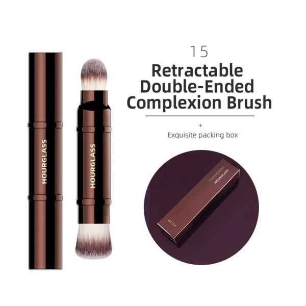 Sdd3f69cd3a0c42a6a7a97e8bc8569145b-2.webp Pincel de Maquiagem Hourglass Todos os Tipos Sombra Base Corretivo Pó Bronzeador Blush Delineador Pincéis Profissionais Retráteis