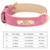 Seb810e16f08d4e81bb91547005dcb9deD.webp Coleira Personalizada para Cães em Couro PU com Gravação Grátis – Coleira com Placa de Identificação (Nome e Telefone) para Cães de Pequeno, Médio e Grande Porte