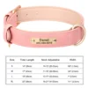 Sf60190c51ad54ed2b6e0bcda4655c63bs.webp Coleira Personalizada para Cães em Couro PU com Gravação Grátis – Coleira com Placa de Identificação (Nome e Telefone) para Cães de Pequeno, Médio e Grande Porte