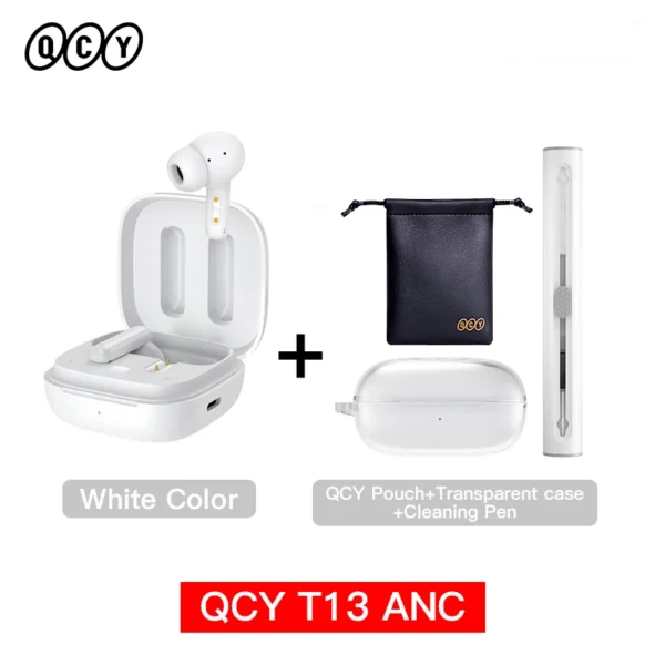 Sffc5fba5a4b6497b80a2c3b0dc317e22w.webp Fone de Ouvido Sem Fio QCY T13 ANC Bluetooth 5.3 TWS Cancelamento de Ruído ANC Fones de Ouvido 4 Microfones ENC Headset Intra-auricular Earbuds Handsfree