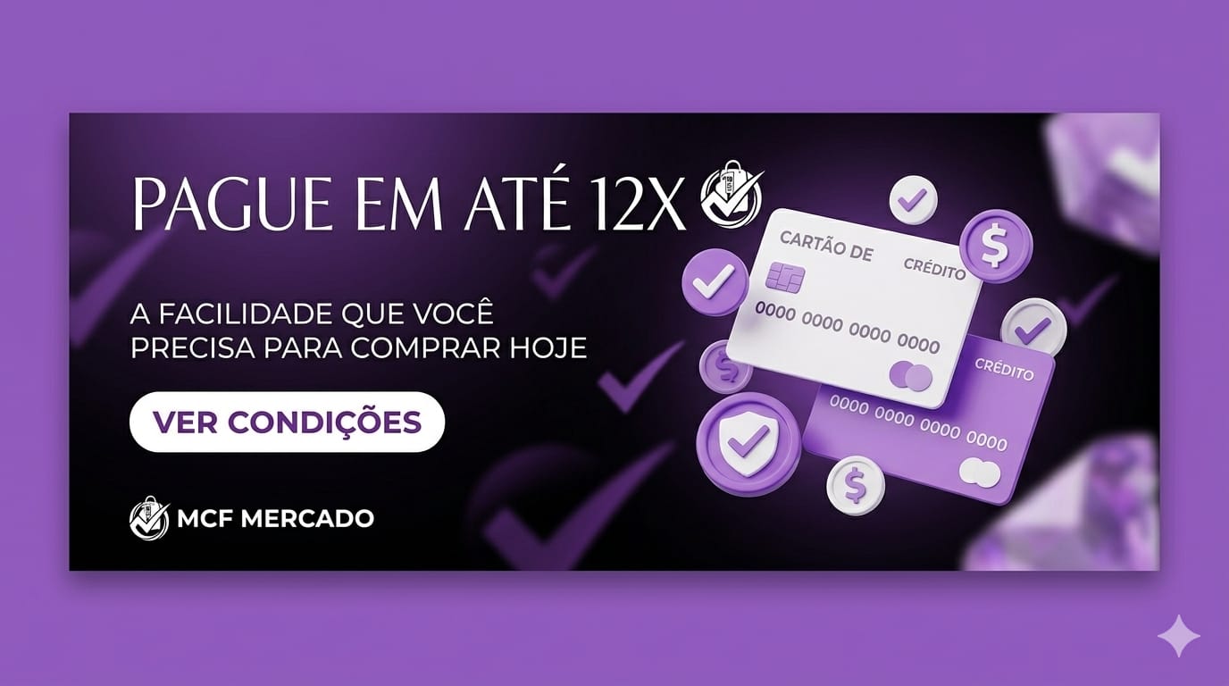 parcele em até doze vezes roxo